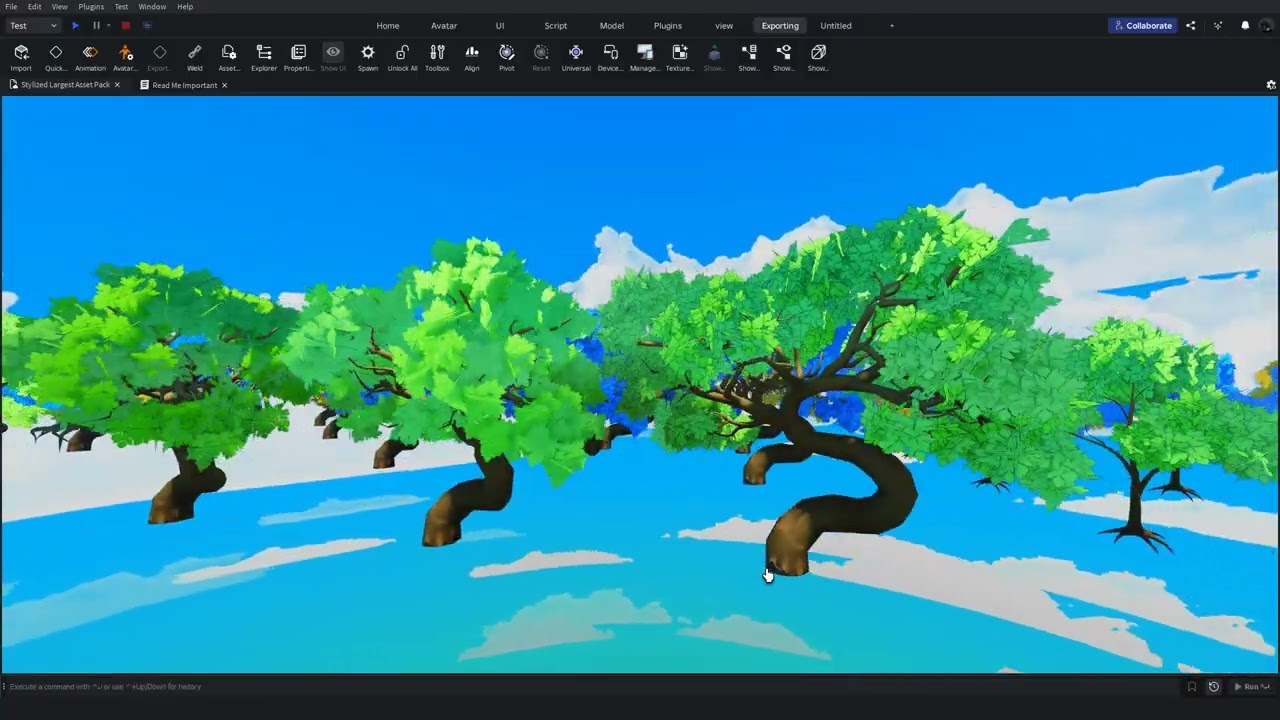 Roblox studio 30+ Stylized Tree's