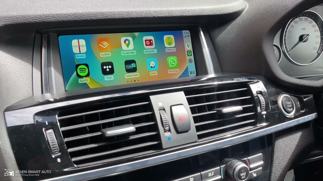 BMW X3/X4 F25 F26 Retrofitted Wireless CarPlay