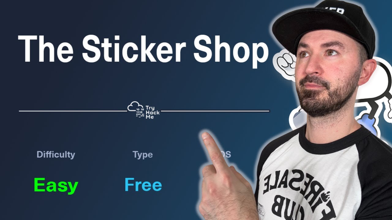 TryHackMe The Sticker Shop Room Walkthrough - InfoSec Pat 2025
