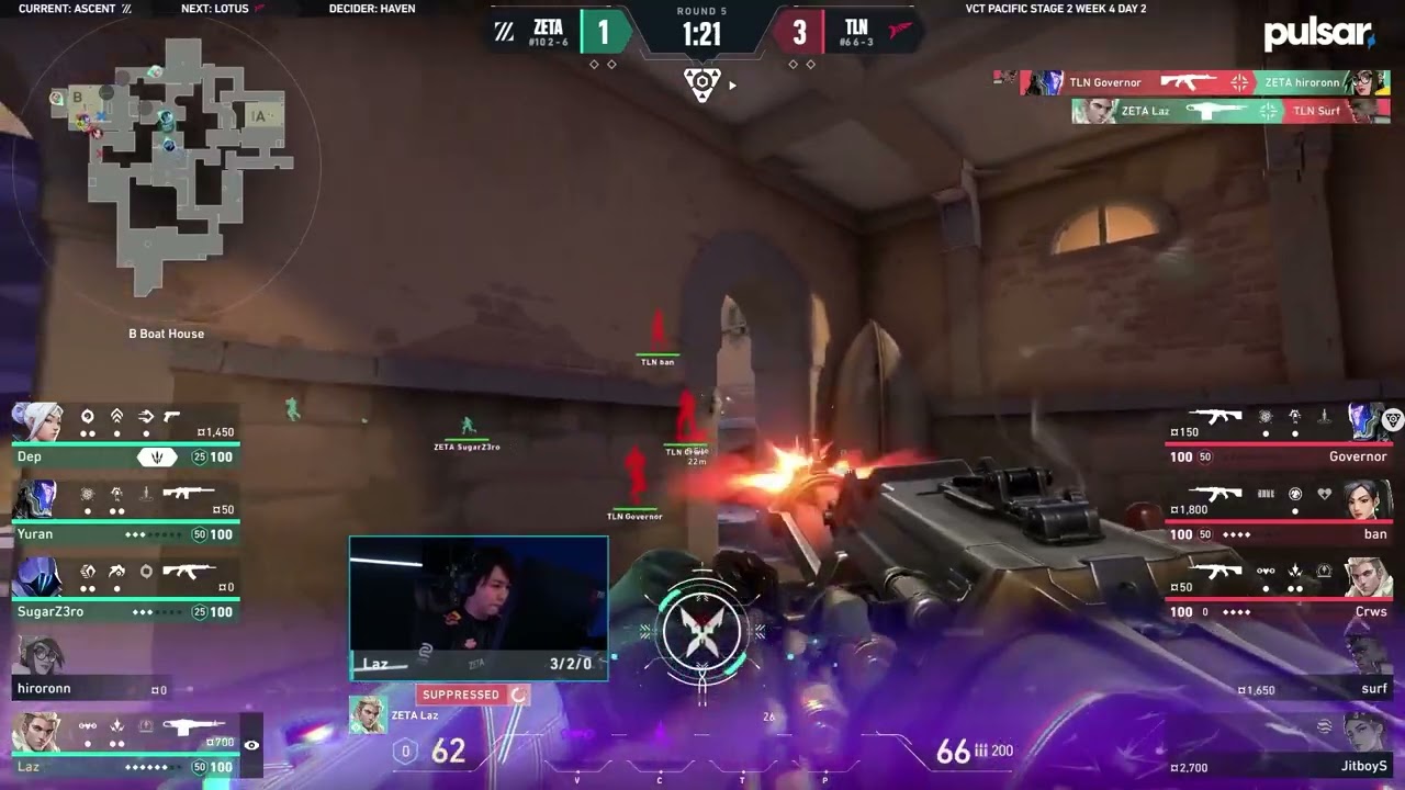 ZETA Laz Massive 3k Against Talon Esports | VCT Valorant Pacific Stage 2