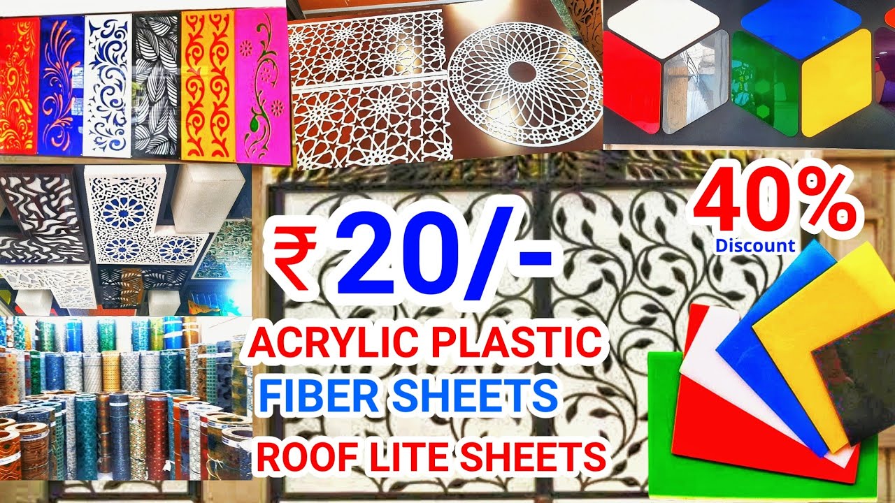 Just 20/- Rupes Acrylic Sheets | #acrylic #fiber sheets #roof lite sheets at Jeno Agencies HYD || bb