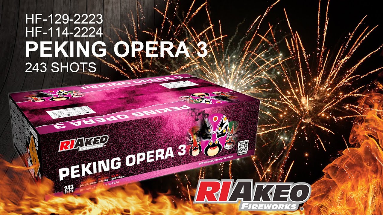 PEKING OPERA 3 HF-129-2223 HF-114-2224 20/25/30mm | RIAKEO FIREWORKS