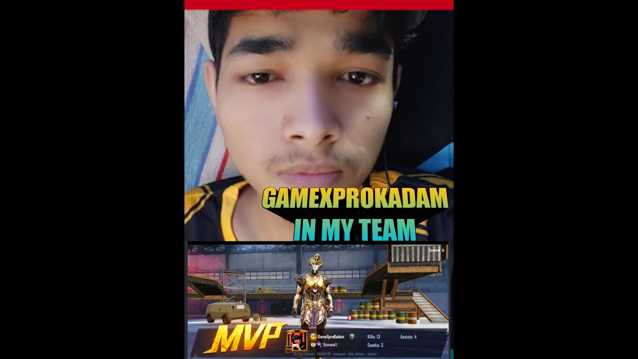 OMG GameXproKadam YouTuber In My Team Tdm Match Don't miss This Guys