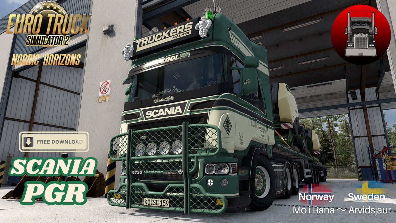 Scania PGR Series CR19T Topline Mods｜Straight pipe sound｜POV Truck Driving | ETS2 Free Mod