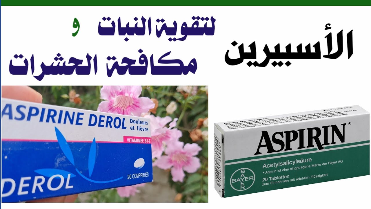 الاسبرين سيخلصك من مشاكل النباتات، مبيد و سماد و محفز انبات