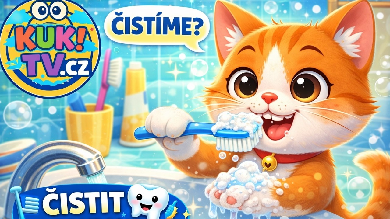 Čistíme si zoubky | Písnička pro děti o hygieně | KukTelevize