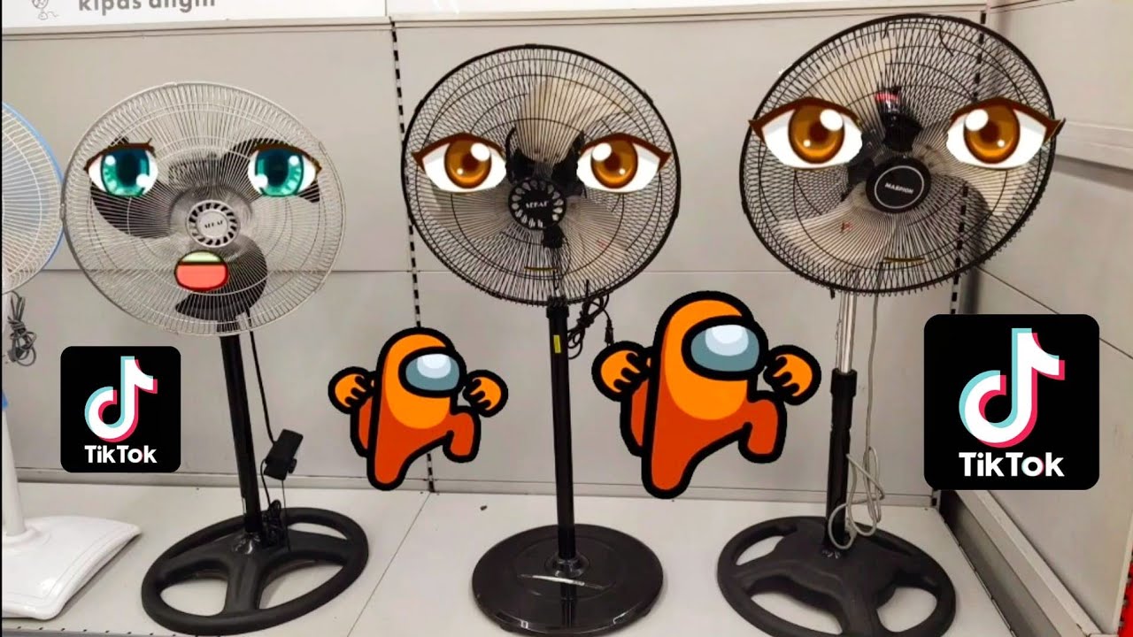 KIPAS ANGIN BERNYANYI TIKTOK #FAN SINGING AND  AMONG US DANCING TIKTOK