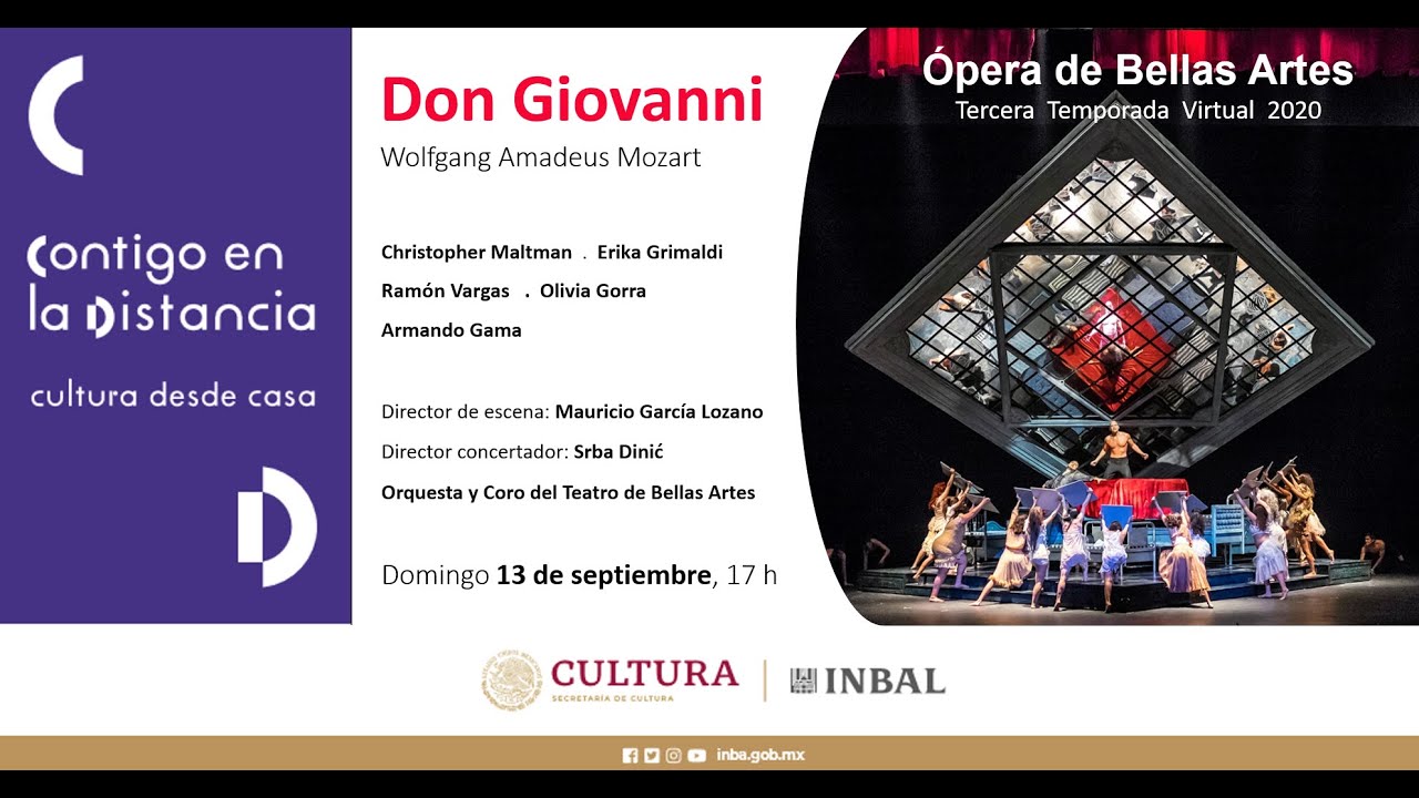 Don Giovanni, de Wolfgang Amadeus Mozart / &Oacute;pera de Bellas Artes / INBAL / M&eacute;xico