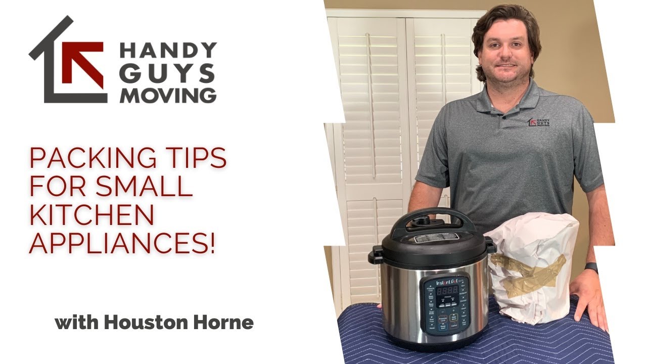 How to pack small kitchen appliances! Professional Packing tips from Houston Horne.