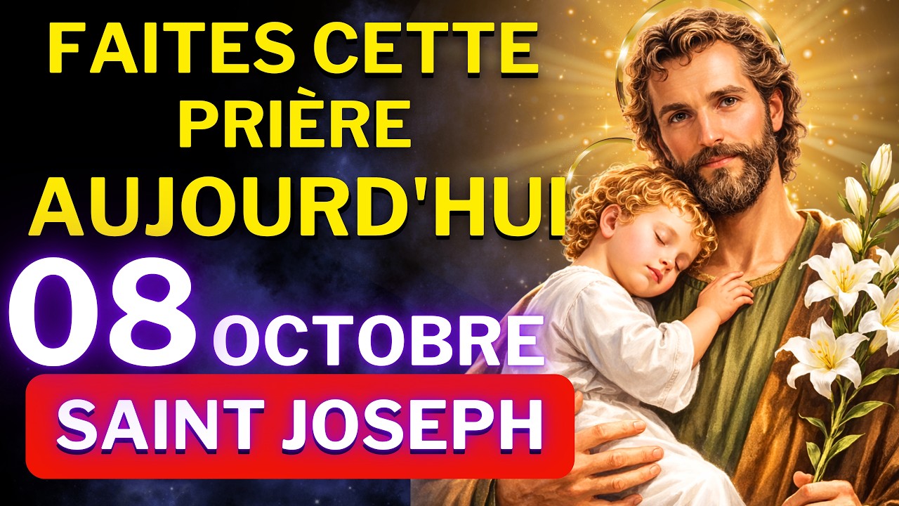 PRIÈRE très PUISSANTE À SAINT JOSEPH OUVRE LES CHEMINS - DÉBLOQUER TOUTE SITUATION IMPOSSIBLE