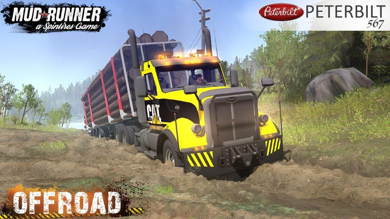 Spintires: MudRunner - PETERBILT 567 Stuck in the Mud