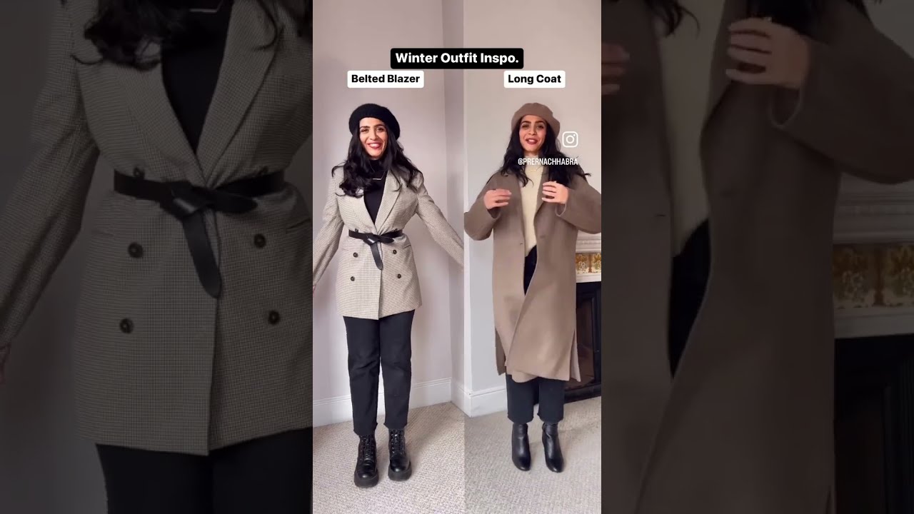 Long Coat vs Belted Blazer | Winter Looks