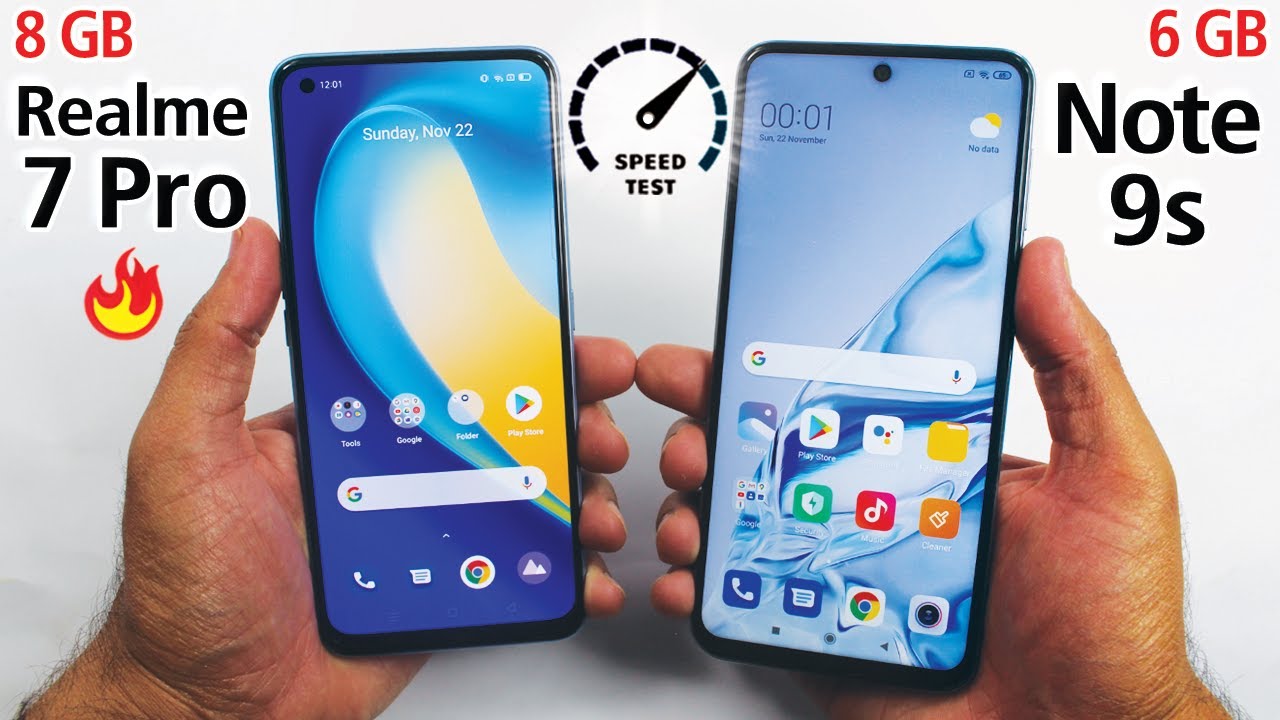 Realme 7 Pro vs Redmi Note 9s - Speed Test!
