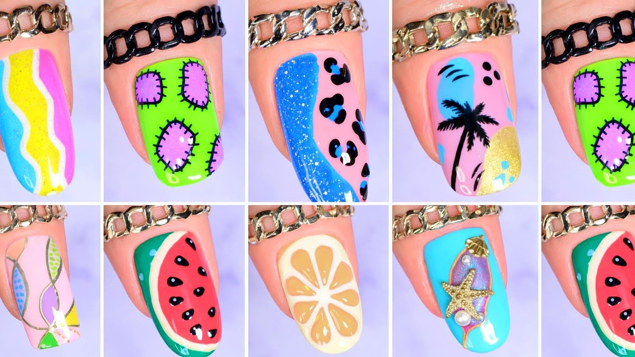 Bold Summer Nail Art You Cant Stop Watching | Beautiful Easy Nail Art Designs