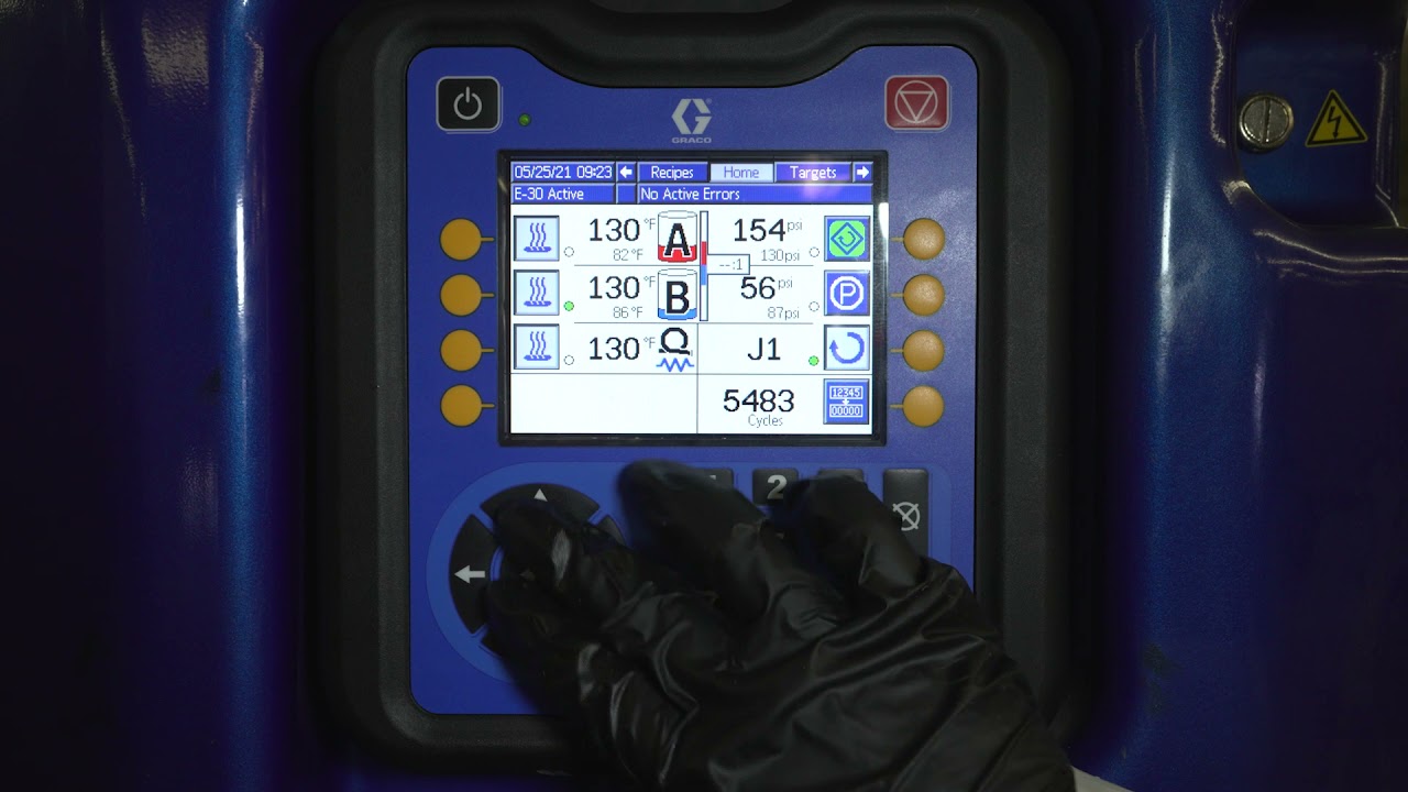 Graco Reactor E-30 Jog Mode Setup - Huntsman Building Solutions