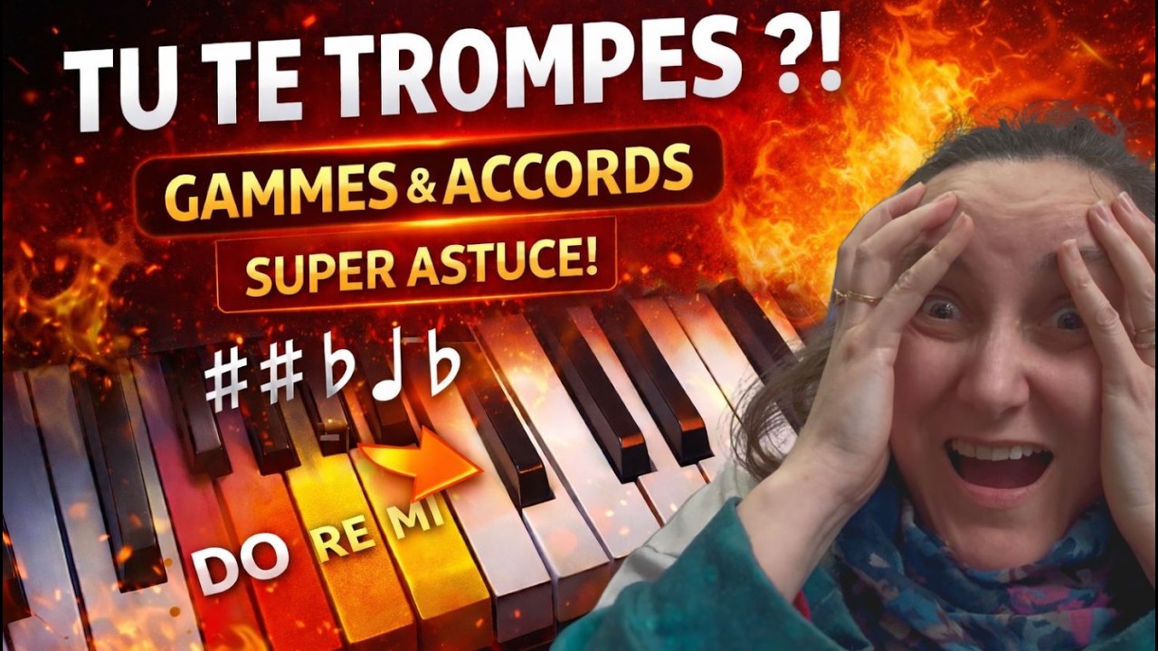 L’ASTUCE DE GÉNIE pour repérer toutes les gammes et accords sur le piano ! (Merci Gaëlle)