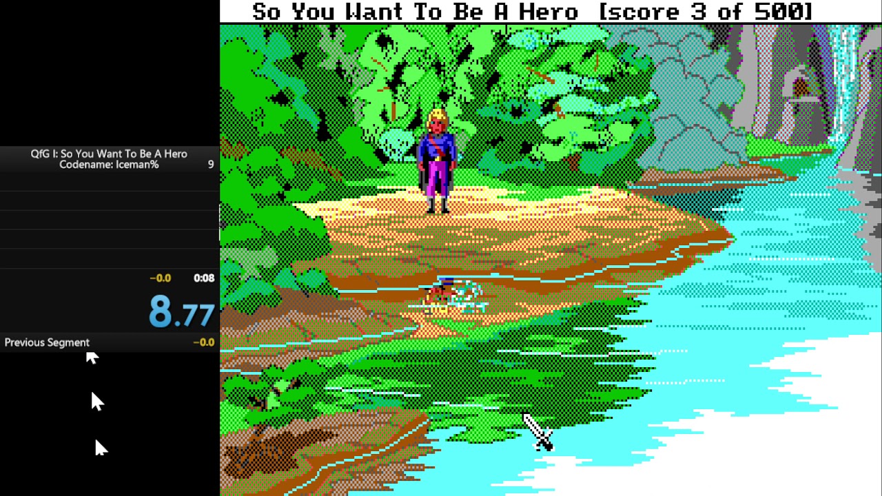 Quest for Glory 1 EGA speedrun: codename iceman% 0:09