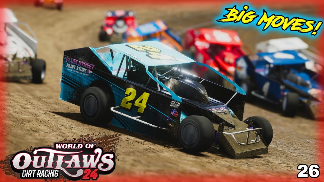 Делаем большие шаги! — режим карьеры World of Outlaws Dirt Racing 24