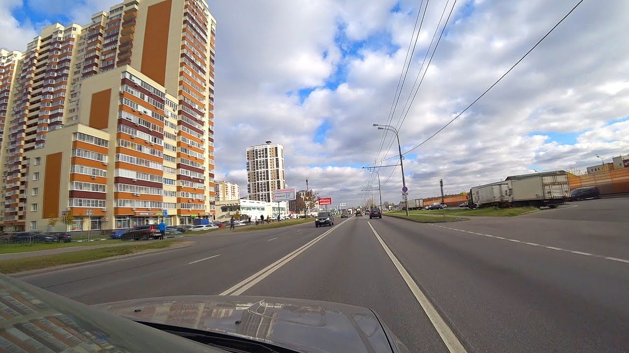 Moscow Region Car Trip. Nosovikhinskoe highway