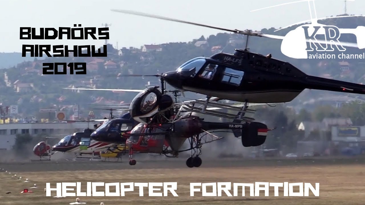 Helicopter formation at Budaörs Airshow 2019