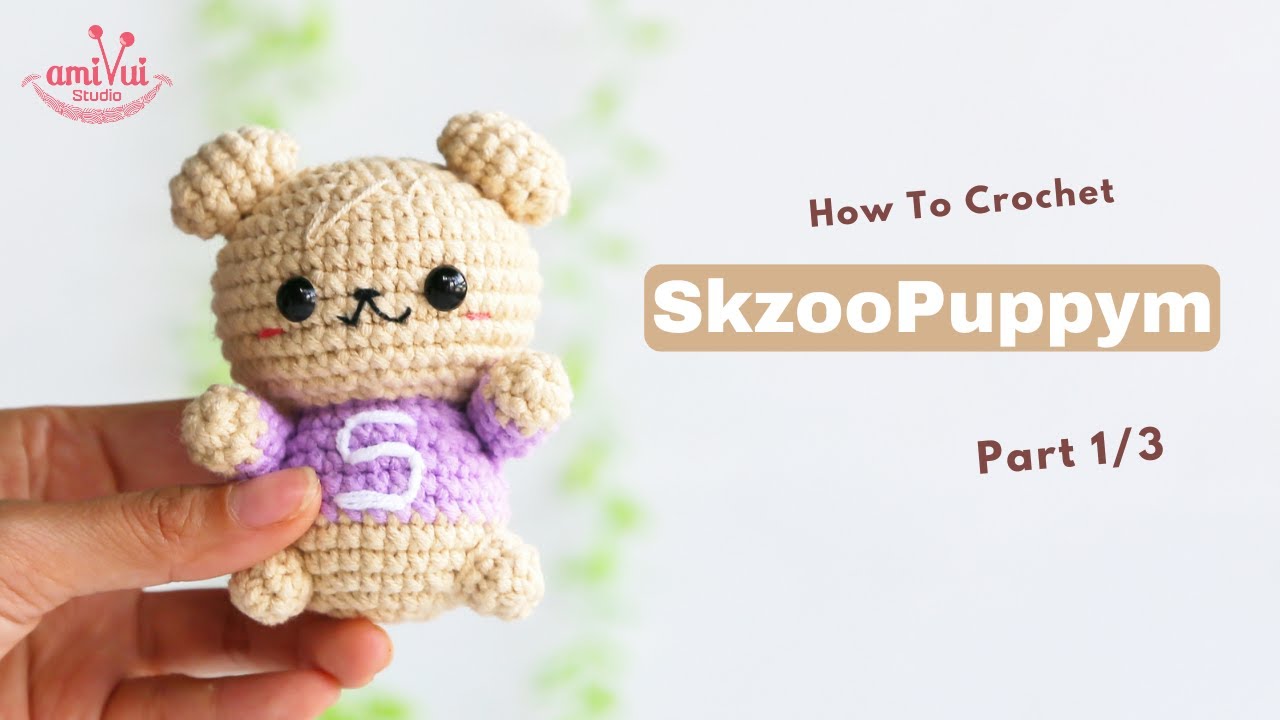 #421 | Amigurumi Skzoo Puppym (1/3) | Crochet Skazoo | Amigurumi Beginner Tutorial | AmivuiStudio