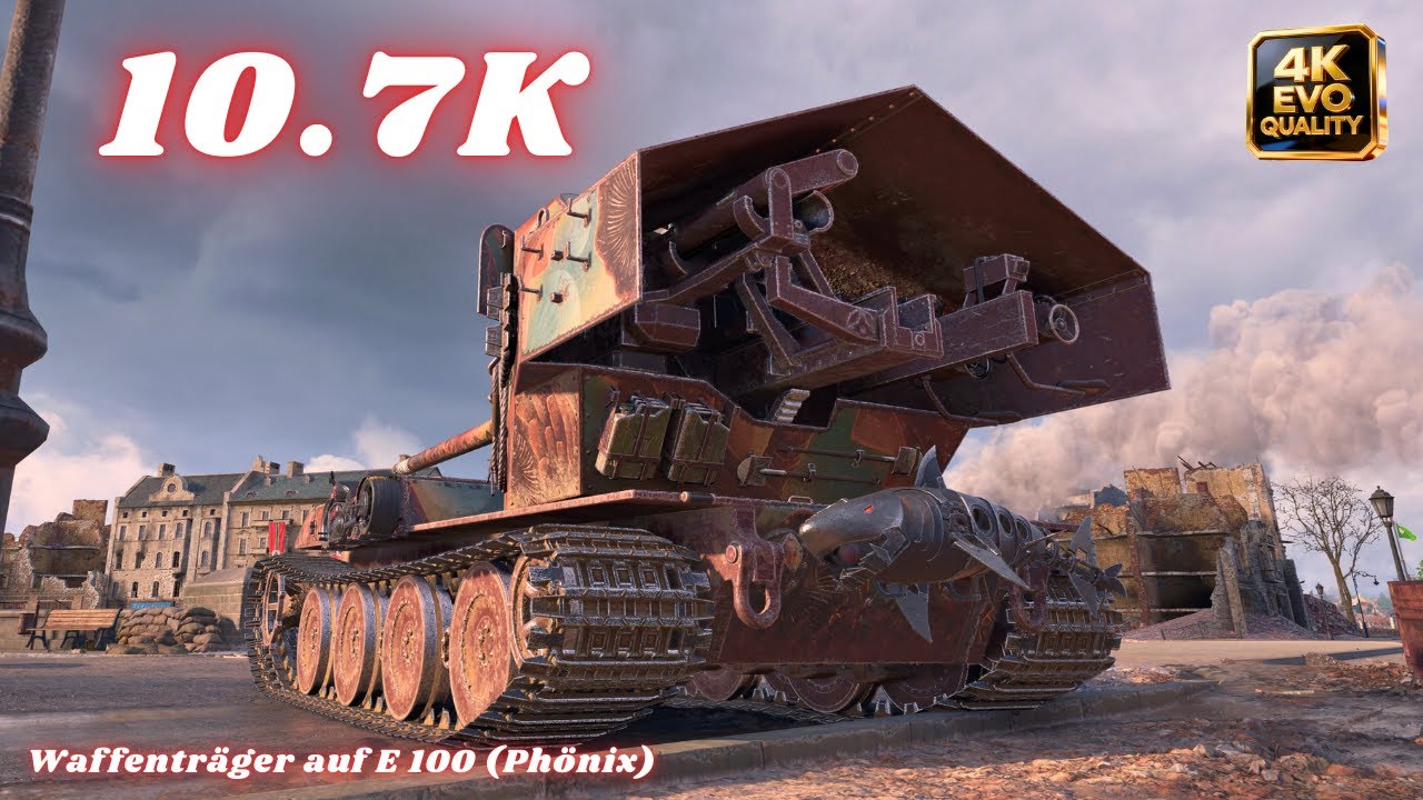 Waffenträger auf E 100 (Phönix)  10.7K Damage 5 Kills World of Tanks