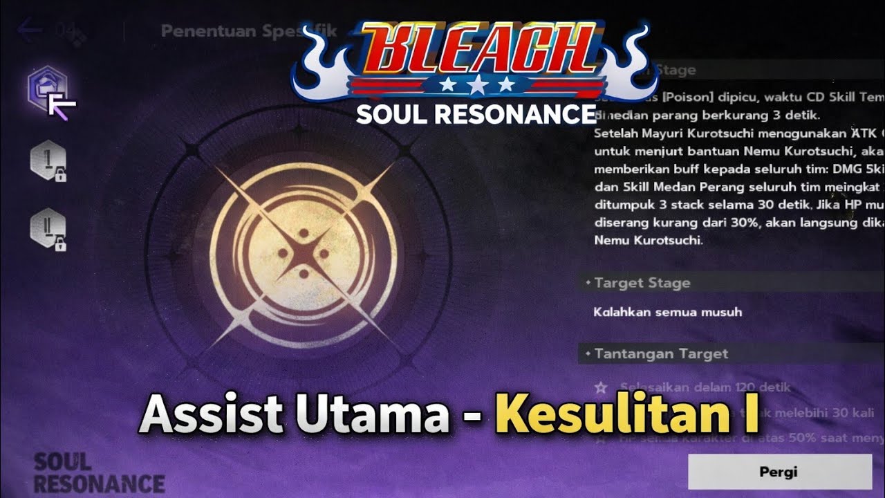 Cara Clear Assist Utama Kesulitan I Tanpa Ribet! Bleach Soul Resonance Guide