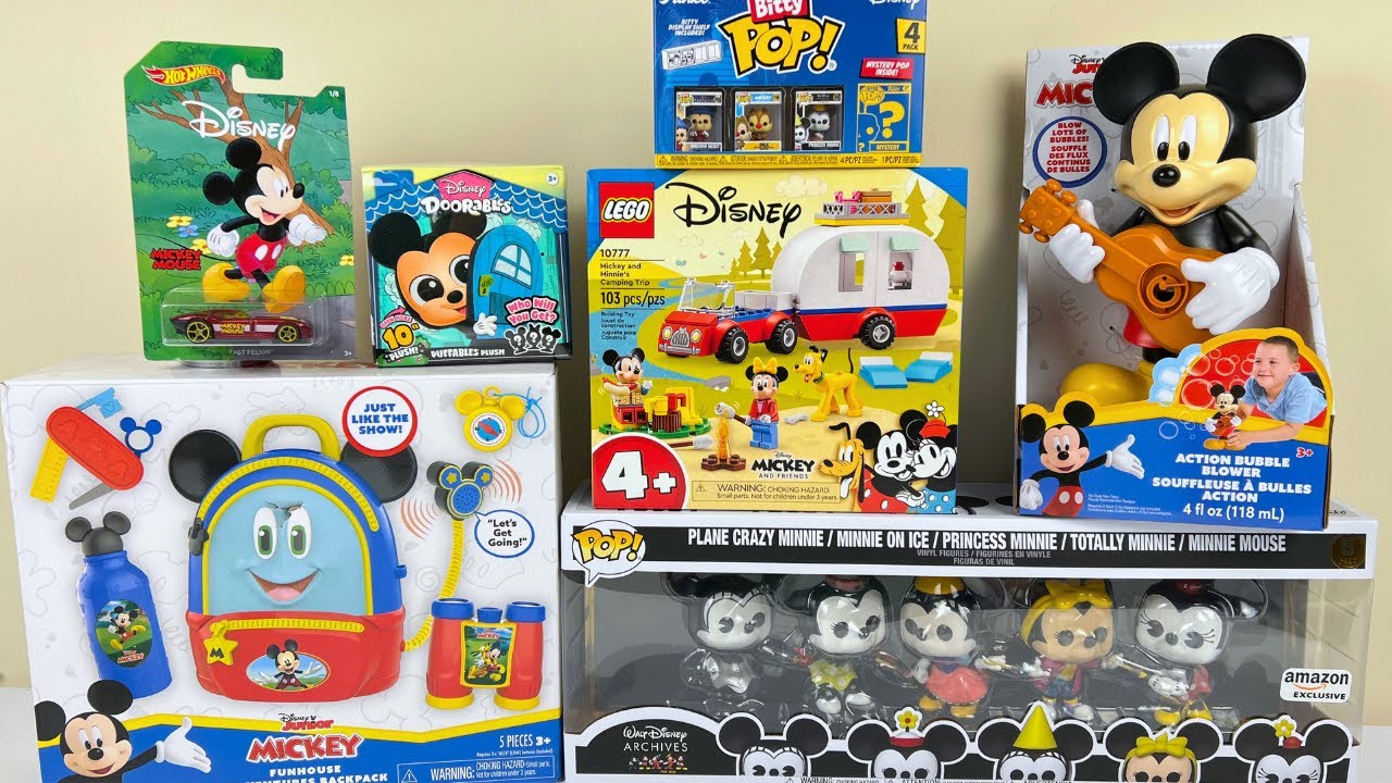Mickey Mouse Toys Collection Unboxing Review | Doorables Bubble Machine I Campsite & Camper
