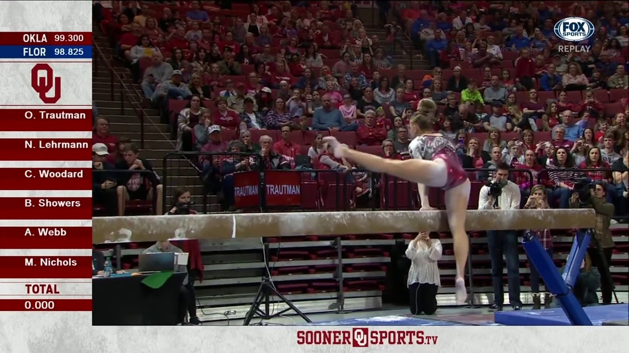 Olivia Trautman (Oklahoma) 2019 Beam vs Florida 9.925