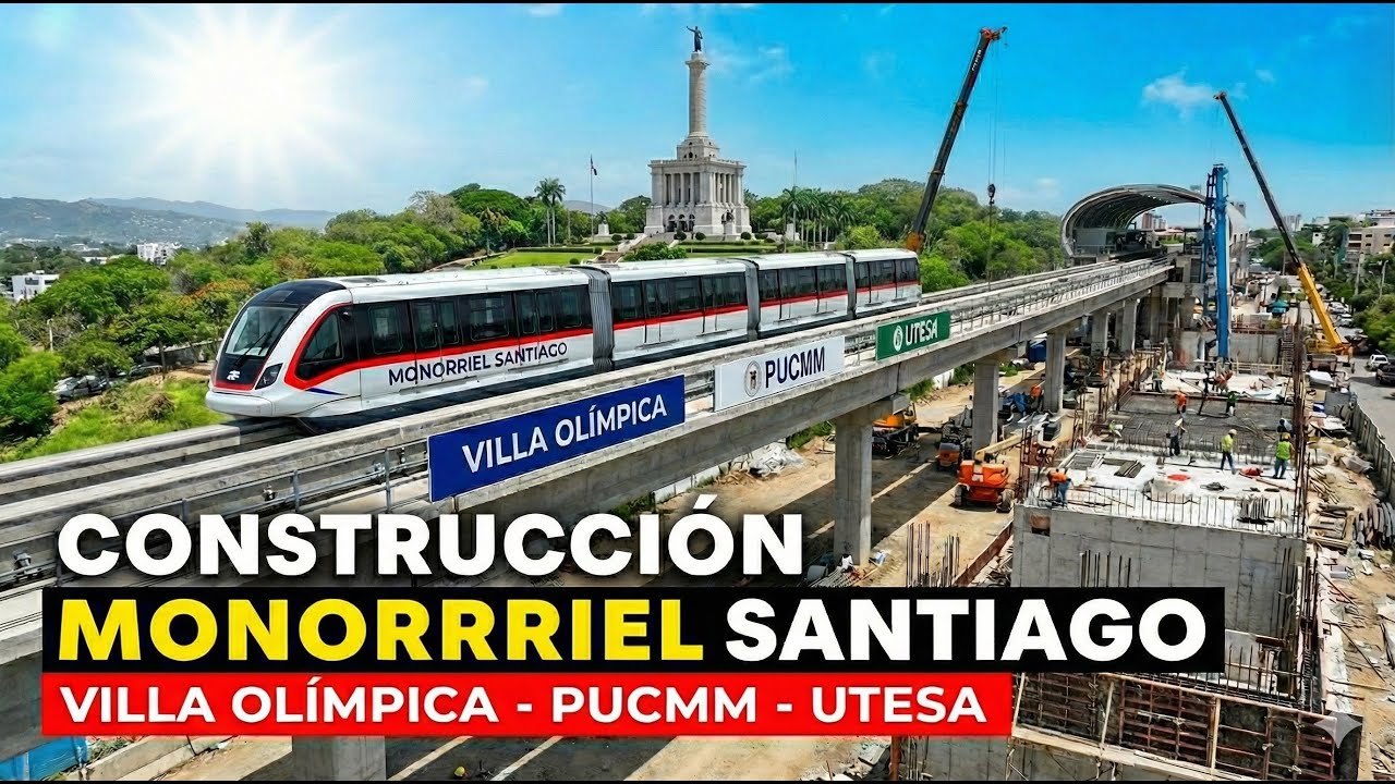 MONORRIEL SANTIAGO: ¡La ruta Villa Olímpica - UTESA impresiona!