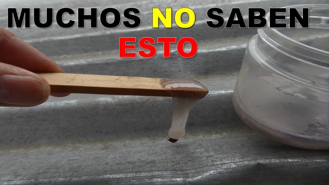 PEGAMENTO CASERO PARA TAPAR Y SELLAR  AGUJEROS DE TECHOS