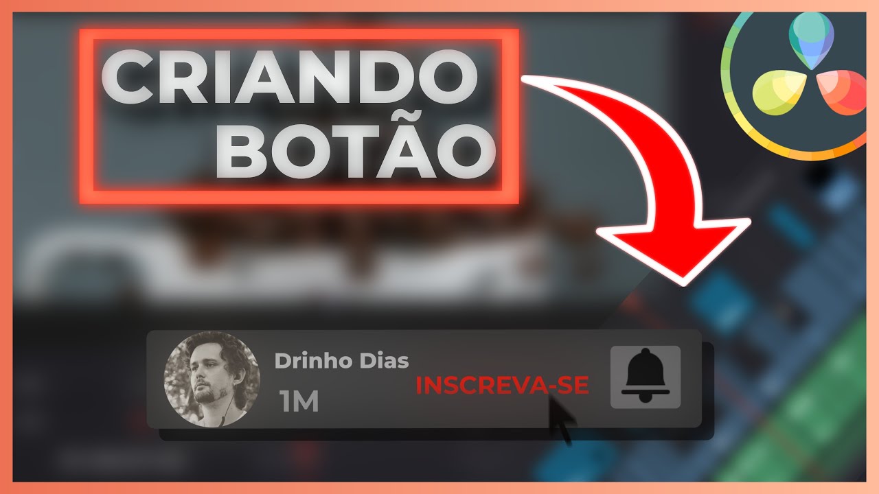 Botão INSCREVA-SE animado no DaVinci Resolve | Tutorial