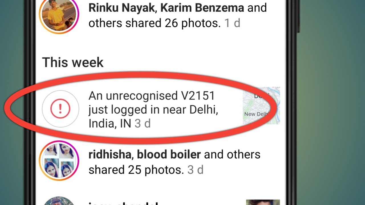 An Unrecognised Device Just Logged In Instagram Kaise Hataye