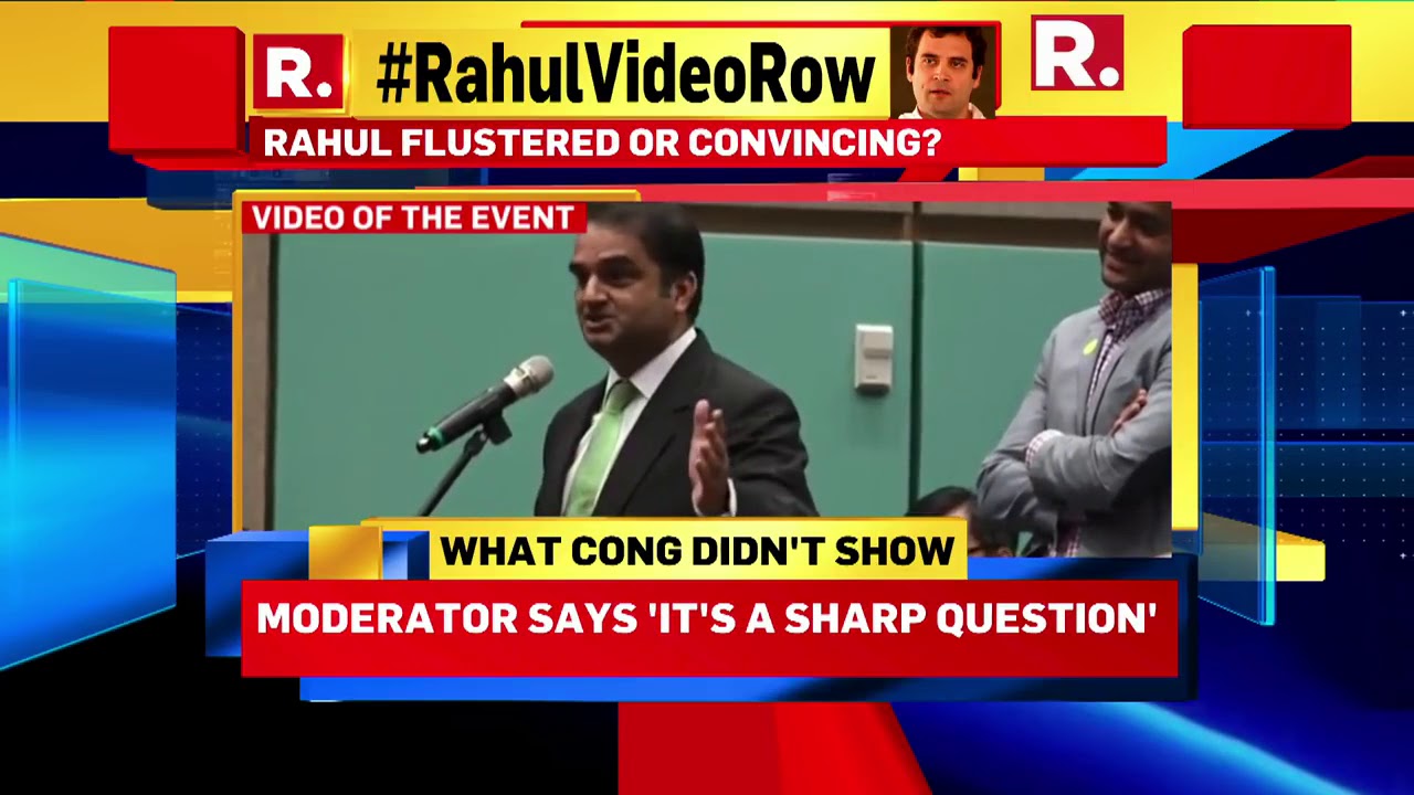 Original Rahul Gandhi Video Vs Version Put Out By Congress   Viral Video