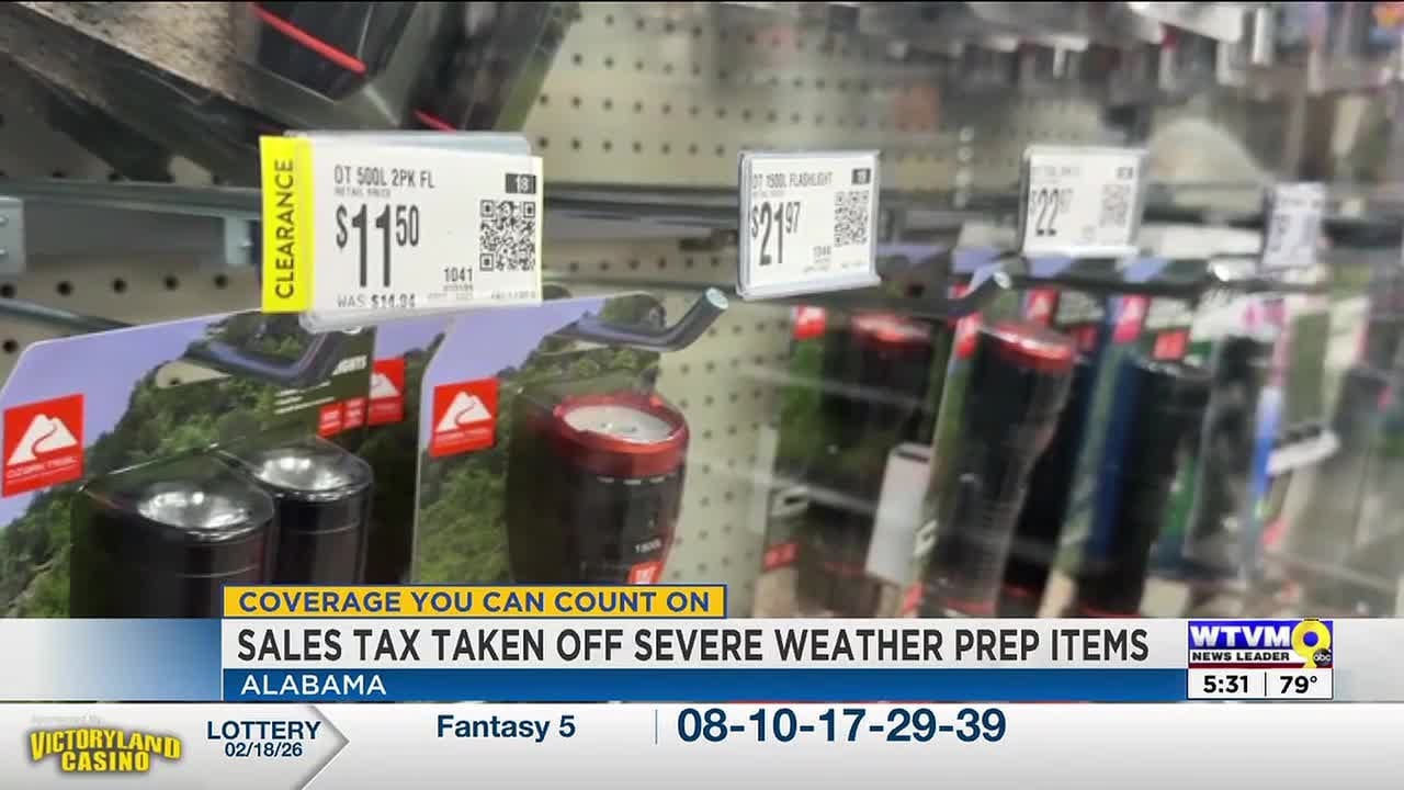 Alabama annual sales tax holiday begins Friday