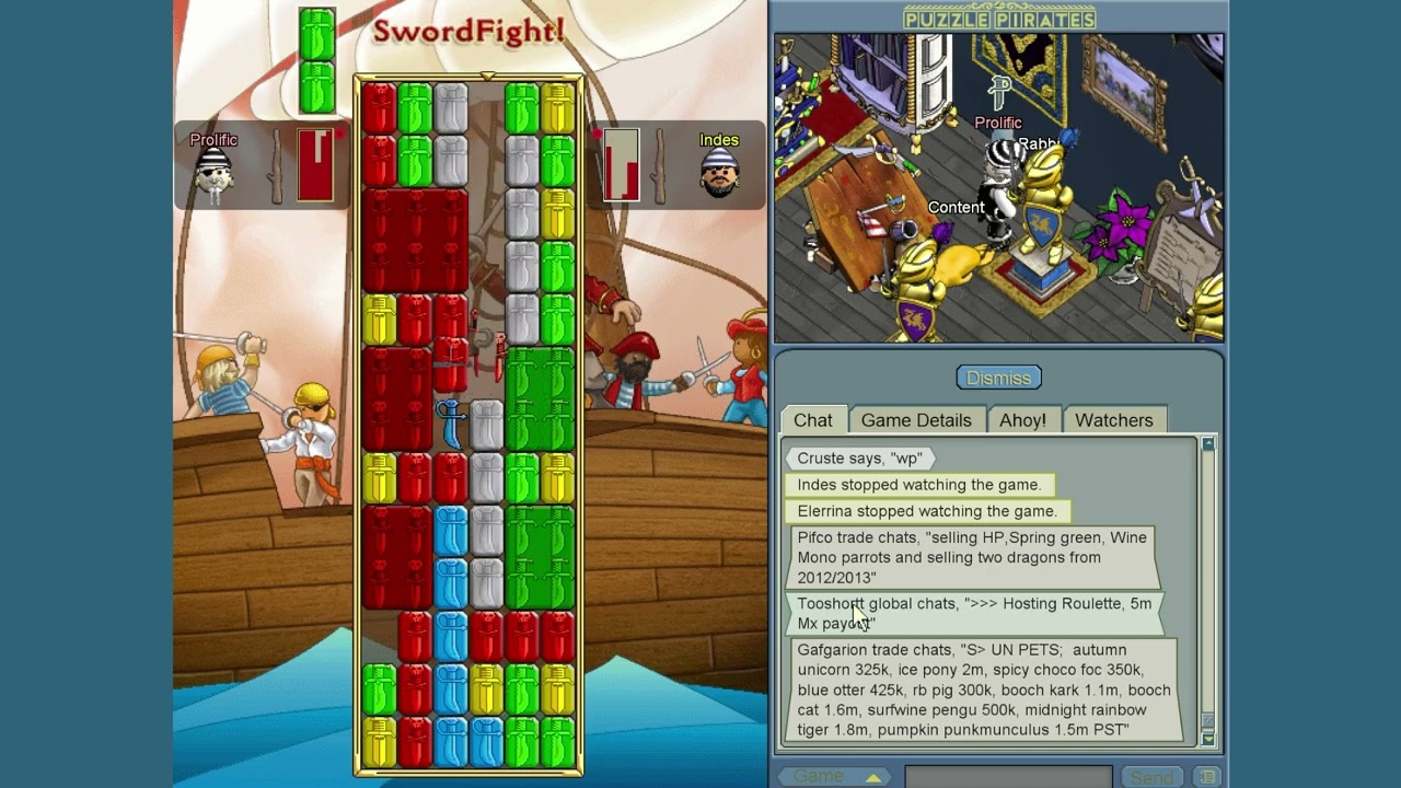 World Record Sticks Game || Puzzle Pirates Swordfighting