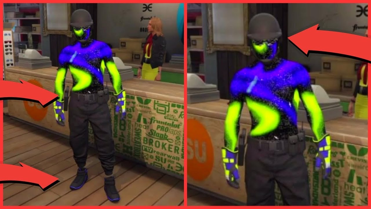 GTA 5 GLITCH FACILE DE TENUE MODDER SOLO AVEC CEINTURE POLICE LUNETTE DAMIER