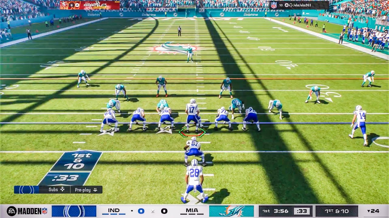 Colts vs Dolphins Madden 26 Online PS5 Gameplay