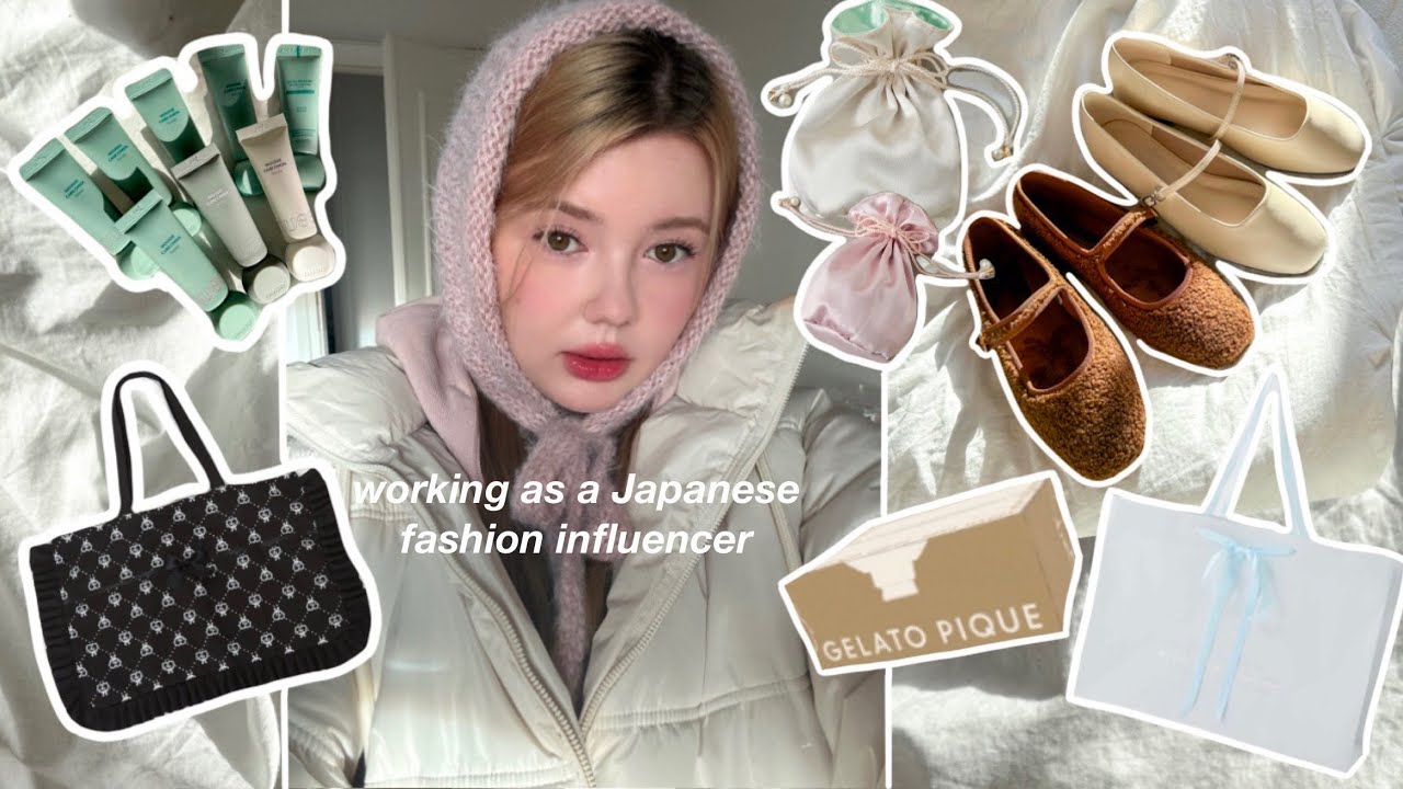 Working as a Japanese fashion influencer: Japanese lucky bags, Pr unboxing, Korea Haul