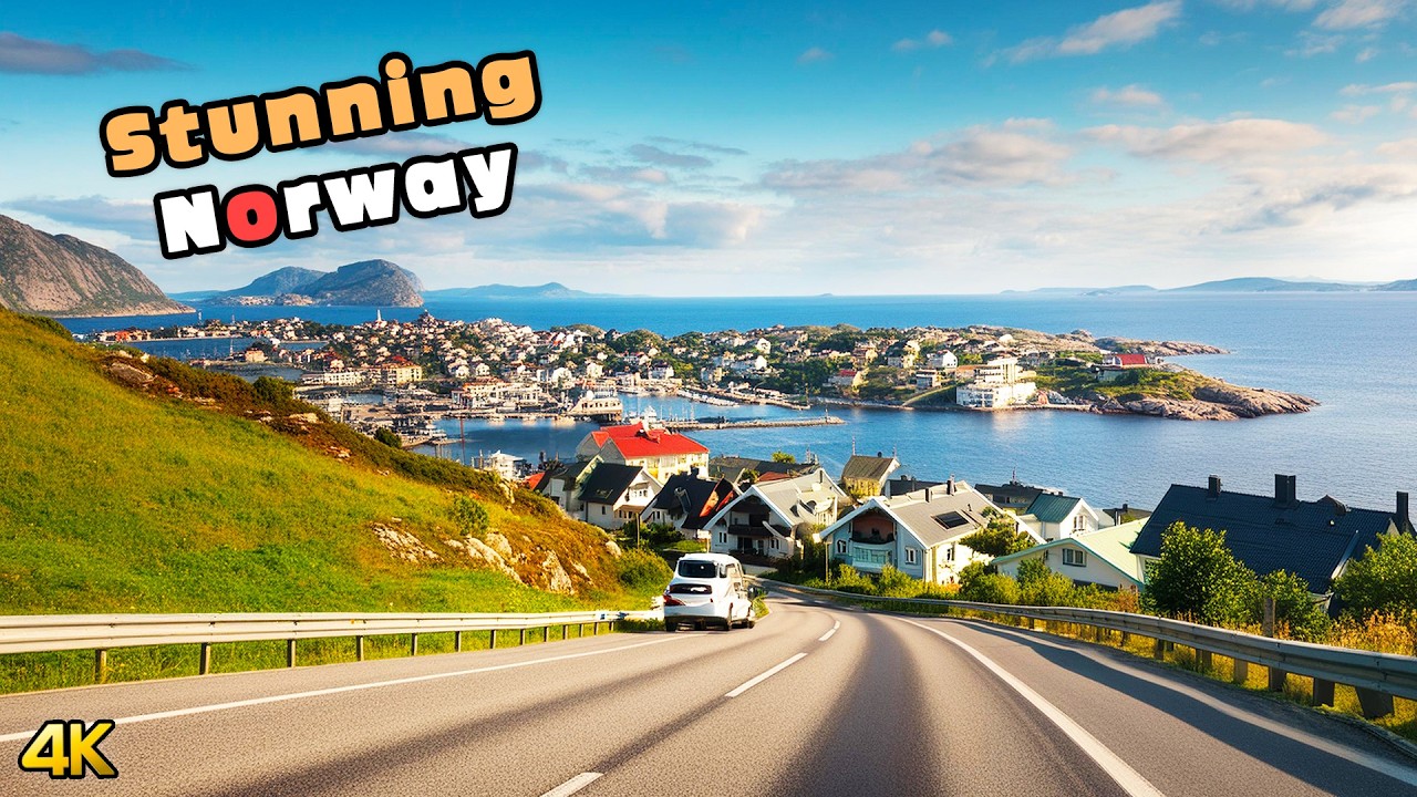 Stunning Panorama view of Norwegian City