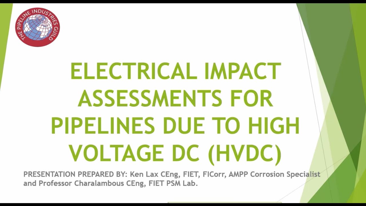 Webinar - Electrical Impact Assessment for Pipelines Due to High Voltage DC