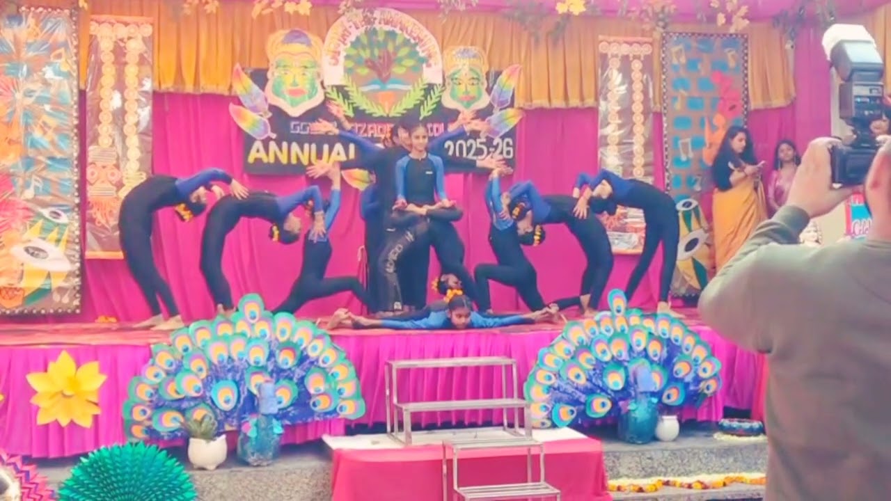 || group yoga performance by GGSSS azadpur colony school students ||annual function 2026✨✨✨