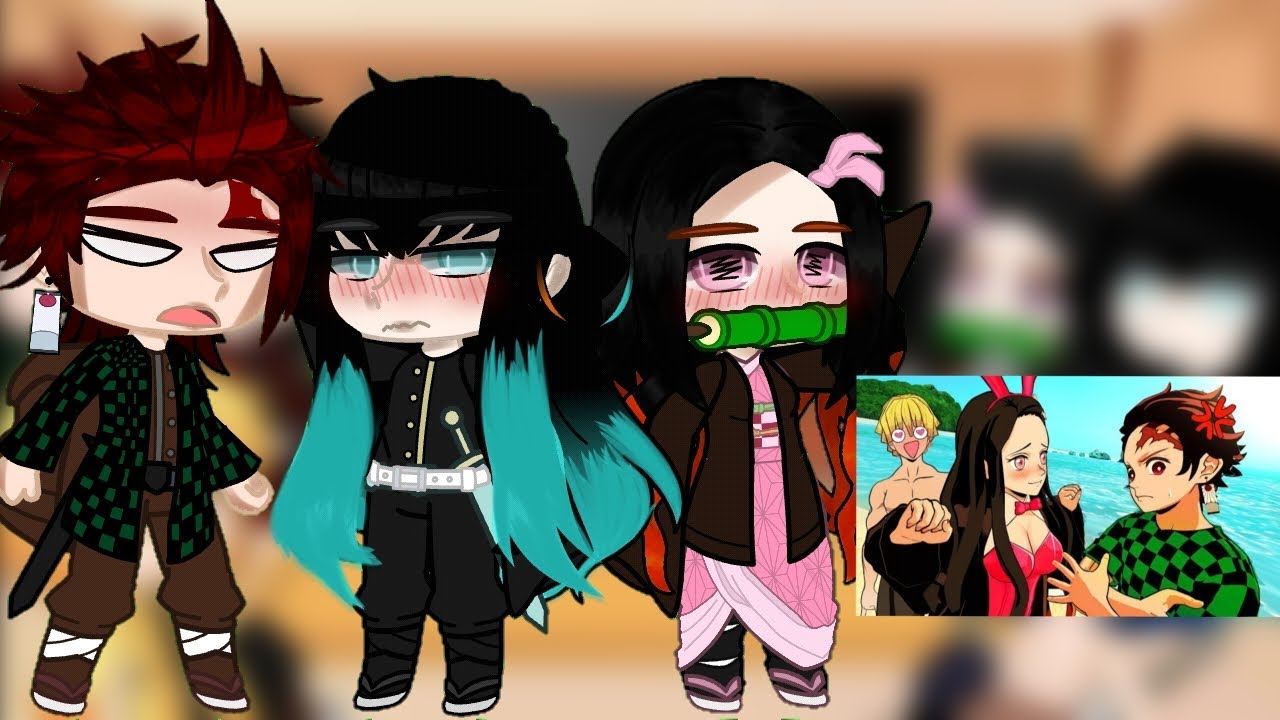 Kamaboko squad+Tokito e Tomioka reagem a (Tanjiro com ciúmes da Nezuko)|KNY|