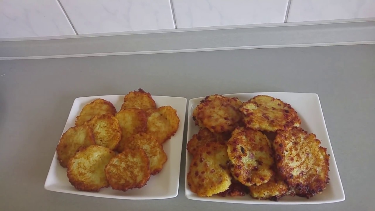Kartoffelpuffer,  Reibekuchen, auch mit Schinken  Monsieur Cuisine plus , Thermomix, Драники