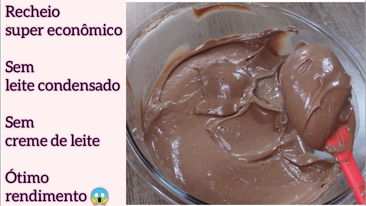 RECHEIO SUPER ECON&Ocirc;MICO- MENOS DE 8 REAIS -RENDE 1KG/ RECHEIO DE CHOCOLATE PARA V&Aacute;RIOS PREPAROS