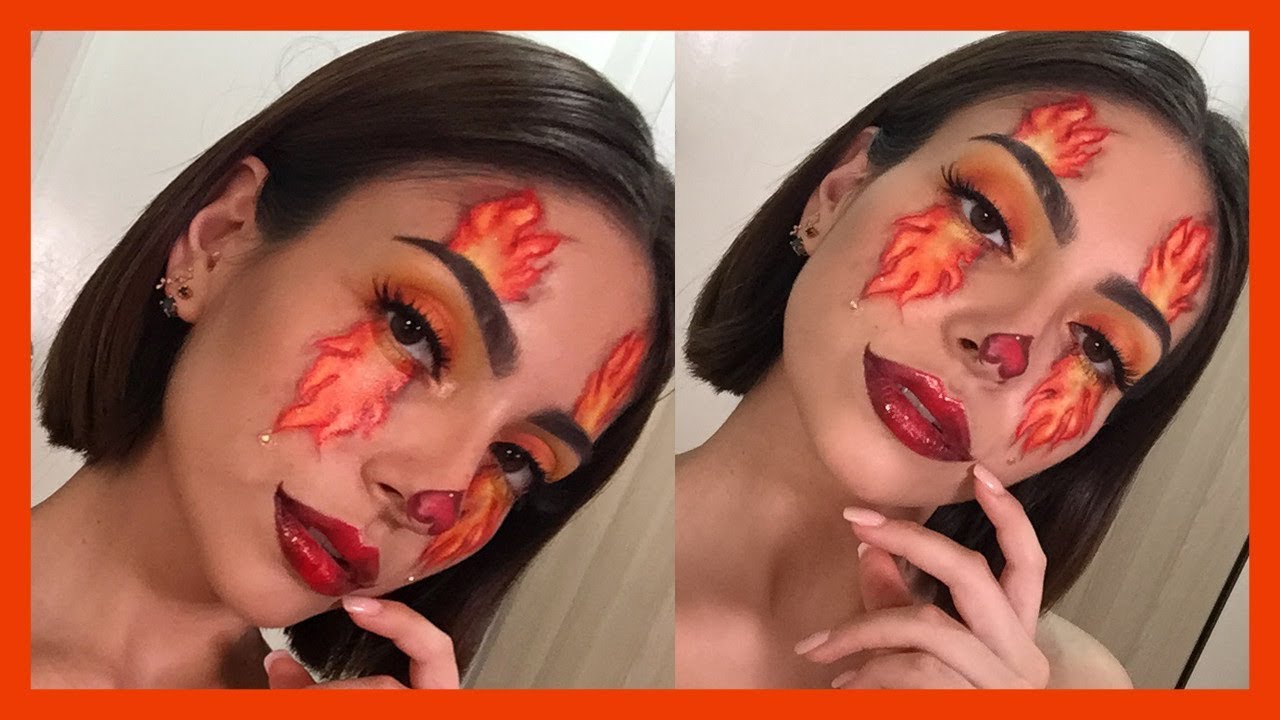 Payaso de Fuego Halloween look | Anna Sarelly