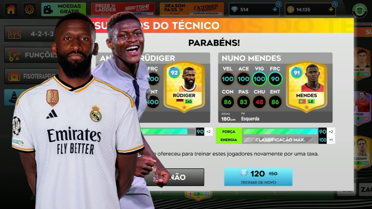 Upando o RUDIGER E NUNO MENDES no Dls 25