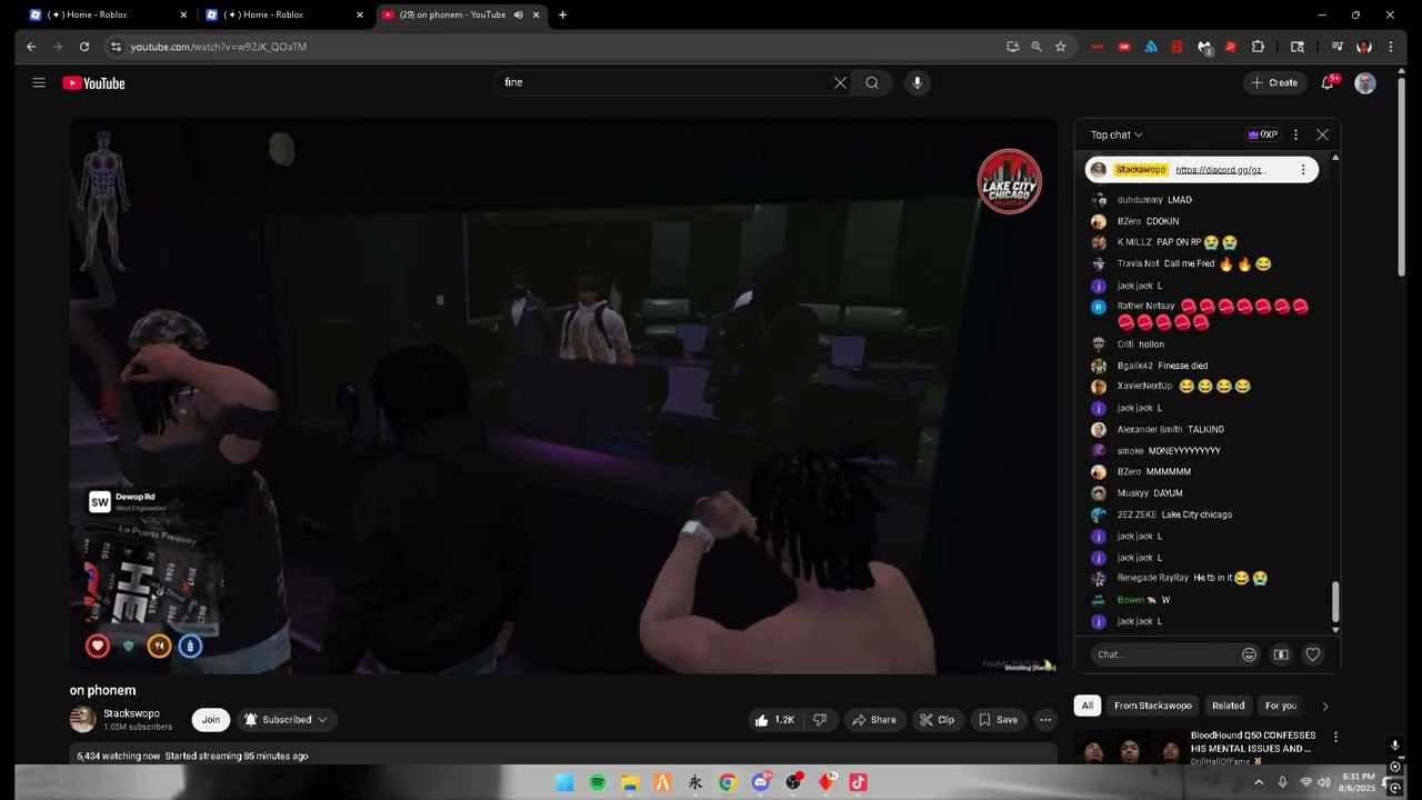 Stackswopo And Rx Papi Song They Made On Stream 8/6/25