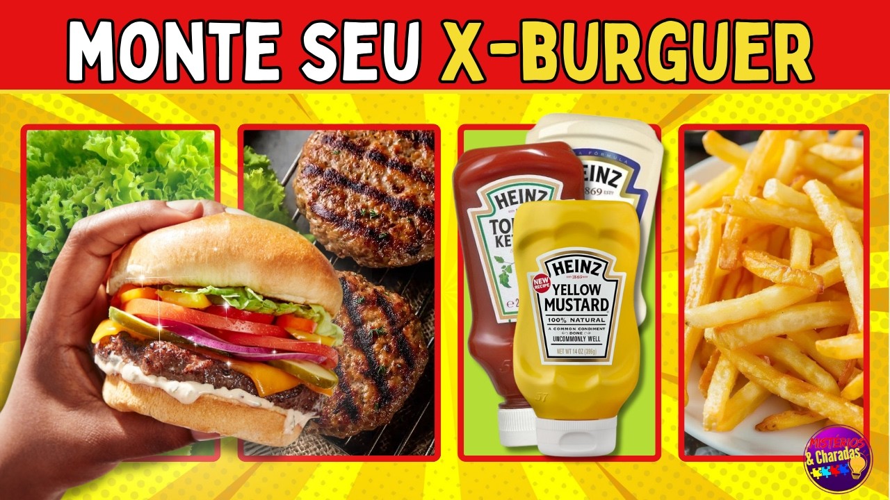 Monte Seu Hamburguer Ideal | Quiz de Escolhas Criativas 🍟