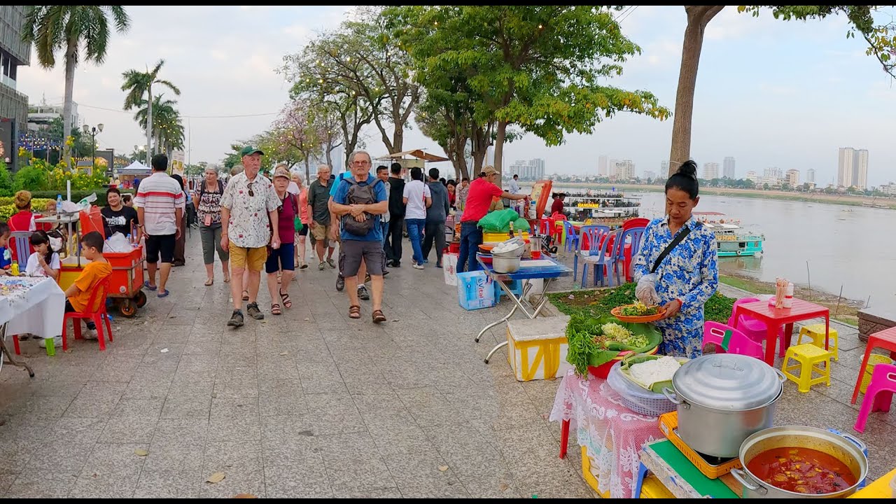 Cake, Noodles, Spring Roll, Seafood, Fruit, Shrimp, & More - Street Food Tour, Phnom Penh, Cambodia